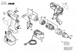 Bosch 0 601 952 455 Gsb 14,4 Ve-2 Cordless Impact Drill 14.4 V / Eu Spare Parts